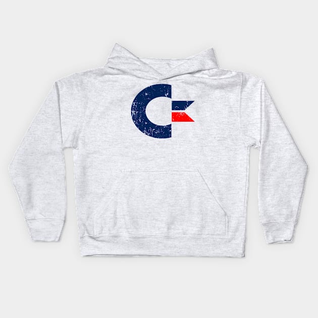 Commodore Logo|Retro Tech|Retro Games|Developer|Classic Gamer Kids Hoodie by Rivenfalls